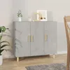 Image de vidaXL Buffet Armoire de Rangement Organisateur de Maison Meuble de Rangement Armoire de Salon Intérieur Gris Béton 90x34x80 812496