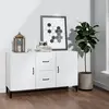 Image de Buffet Blanc 100x36x60 Cm Bois D'ingénierie Vidaxl