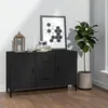 Image de vidaXL Buffet noir 100x36x60 cm bois dingénierie 812520