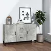 Image de Buffet Gris Béton 100x36x60 Cm Bois D'ingénierie Vidaxl