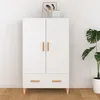Image de Buffet Blanc 70x31x115 Cm Bois D'ingénierie Vidaxl