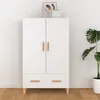 Image de 812528 vidaXL Buffet Blanc 70x31x115 cm Bois dingénierie