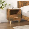 Image de Table De Chevet Chêne Fumé 40x35x47 Cm Vidaxl