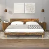 Image de Tables De Chevet 2 Pcs Chêne Fumé Bois D'ingénierie Vidaxl