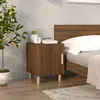 Image de vidaXL Table de chevet Chêne marron Bois dingénierie 817313