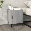 Image de Table De Chevet Sonoma Gris Bois D'ingénierie Vidaxl