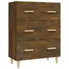 Image de Vidaxl buffet chêne fumé 70x34x90 cm bois d'ingénierie
