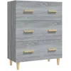 Image de Buffet Sonoma Gris 70x34x90 Cm Bois D'ingénierie Vidaxl