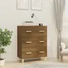 Image de Buffet Chêne Marron 70x34x90 Cm Bois D'ingénierie Vidaxl