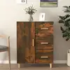 Image de Buffet Chêne Fumé 69,5x34x90 Cm Bois D'ingénierie Vidaxl