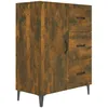Image de Buffet Chêne Fumé 69,5x34x90 Cm Bois D'ingénierie Vidaxl