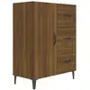 Image de Buffet Chêne Marron 69,5x34x90 Cm Bois D'ingénierie Vidaxl