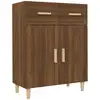 Image de Buffet Chêne Marron 69,5x34x89 Cm Bois D'ingénierie Vidaxl