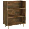 Image de Buffet Chêne Fumé 69,5x32,5x90 Cm Bois D'ingénierie Vidaxl