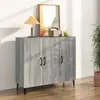 Image de Buffet Sonoma Gris 90x34x80 Cm Bois D'ingénierie Vidaxl