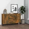 Image de vidaXL Buffet Chêne fumé 100x36x60 cm Bois dingénierie 817468