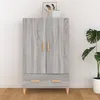 Image de Buffet Sonoma Gris 70x31x115 Cm Bois D'ingénierie Vidaxl