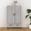 Image de Buffet Sonoma Gris 70x31x115 Cm Bois D'ingénierie Vidaxl