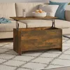 Image de Table Basse Chêne Fumé 102x55,5x52,5 Cm Bois D'ingénierie Vidaxl