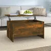 Image de Table Basse Chêne Fumé 80x55,5x41,5 Cm Bois D'ingénierie Vidaxl