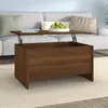 Image de Table Basse Chêne Marron 80x55,5x41,5 Cm Bois D'ingénierie Vidaxl