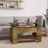 Image de Table Basse Chêne Fumé 101x49x52 Cm Bois D'ingénierie Vidaxl