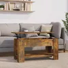Image de vidaXL Table basse Chêne fumé 101x49x52 cm Bois dingénierie 819272