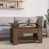 Image de Table Basse Chêne Marron 101x49x52 Cm Bois D'ingénierie Vidaxl