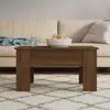 Image de Table Basse Chêne Marron 79x49x41 Cm Bois D'ingénierie Vidaxl