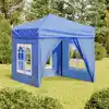 Image de Tente De Réception Pliable Avec Parois Bleu 2x2 M Vidaxl