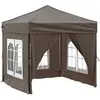 Image de Tente De Réception Pliable Avec Parois Taupe 2x2 M Vidaxl