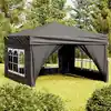 Image de Tente De Réception Pliable Avec Parois Anthracite 3x3 M Vidaxl