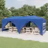 Image de Tente De Réception Pliable Avec Parois Bleu 3x6 M Vidaxl
