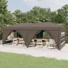 Image de vidaXL Tente de réception pliable avec parois Taupe 3x6 m 93547