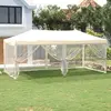 Image de Tente De Réception Pliable Avec Parois Crème 3x6 M Vidaxl