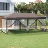 Image de Tente De Réception Pliable Avec Parois Taupe 3x6 M Vidaxl
