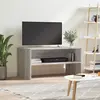 Image de Meuble Tv Sonoma Gris 80x40x40 Cm Bois D'ingénierie Vidaxl