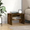 Image de vidaXL Table de chevet Chêne fumé 40x30x30 cm Bois dingénierie 815237