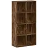 Image de Bibliothèque/buffet Chêne Fumé 66x30x130 Cm Bois D'ingénierie Vidaxl