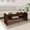 Image de vidaXL Table basse Chêne fumé 100x40x40 cm Bois dingénierie 815255