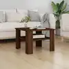 Image de Table Basse Chêne Marron 60x60x42 Cm Bois D'ingénierie Vidaxl