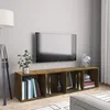 Image de vidaXL Bibliothèque-Meuble TV Chêne fumé 143x30x36cm Bois dingénierie 815270