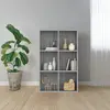 Image de Bibliothèque/buffet Sonoma Gris 66x30x98 Cm Bois D'ingénierie Vidaxl