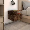 Image de Tables De Chevet Flottantes 2 Pcs Chêne Fumé Bois D’ingénierie Vidaxl