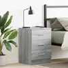 Image de vidaXL Table de chevet Sonoma gris 38x35x56 cm Bois dingénierie 815323