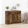 Image de Buffet Chêne Fumé 88x30x70 Cm Bois D'ingénierie Vidaxl