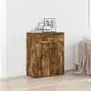 Image de Buffet Chêne Fumé 60x30x75 Cm Bois D'ingénierie Vidaxl