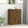 Image de 815375 vidaXL Buffet Chêne fumé 60x30x75 cm Bois dingénierie