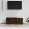 Image de 815498 vidaXL Meuble TV Chêne fumé 80x34x30 cm Bois dingénierie