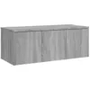 Image de Meuble Tv Sonoma Gris 80x34x30 Cm Bois D'ingénierie Vidaxl